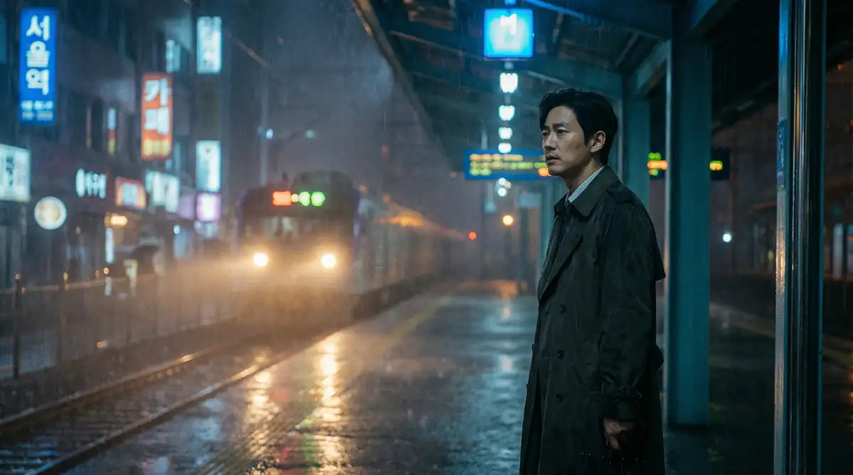 韩国伦理电影经典场景 - 雨夜车站，狭路年三十儿 馆藏影像